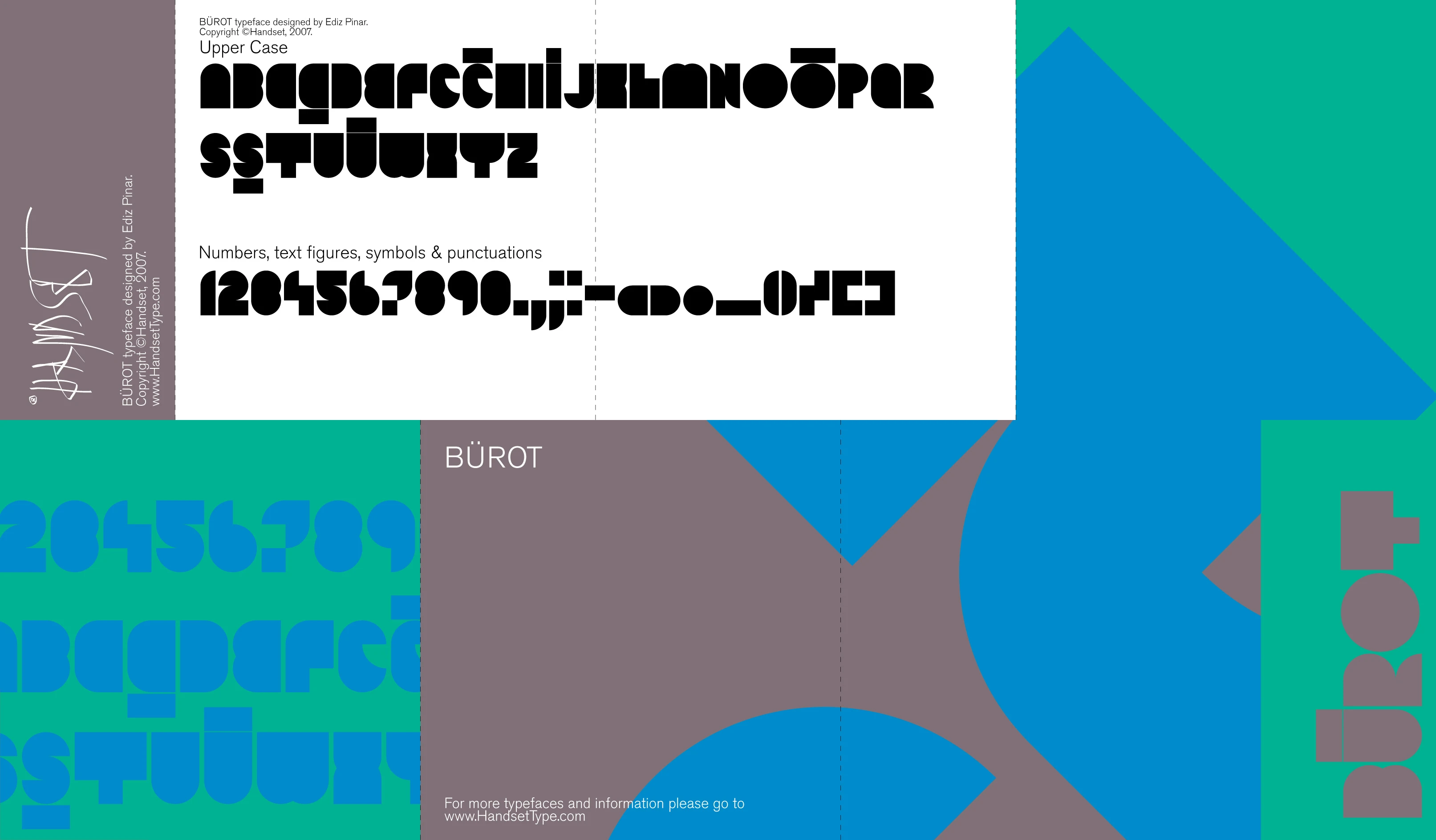 BÜROT — Typeface - Visual identity and design sample by Ediz Pinar