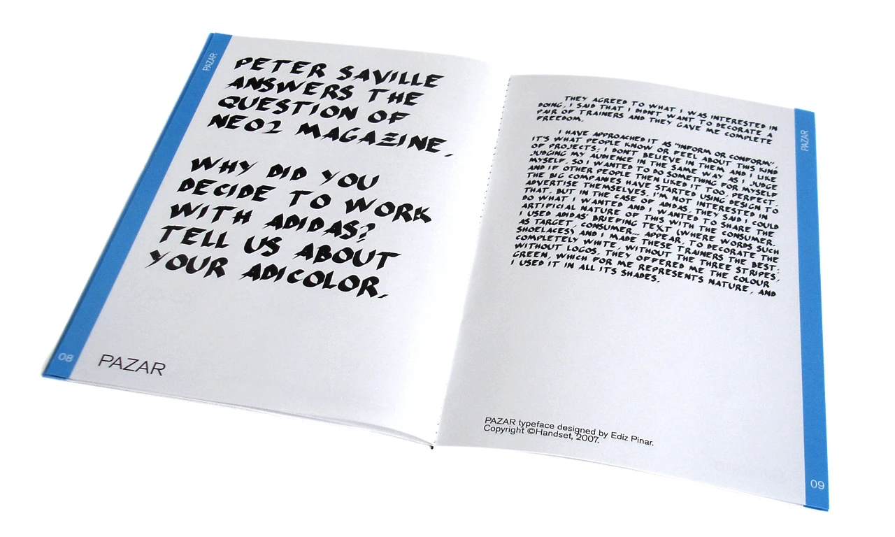 HandsetType Foundry — Catalog - Visual identity and design sample by Ediz Pinar
