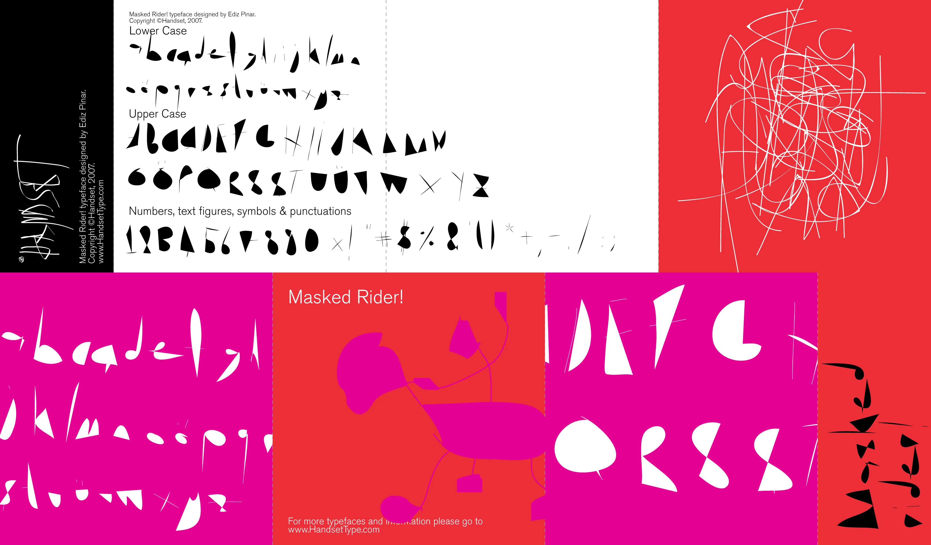 Masked Rider! — Typeface - Visual identity and design sample by Ediz Pinar