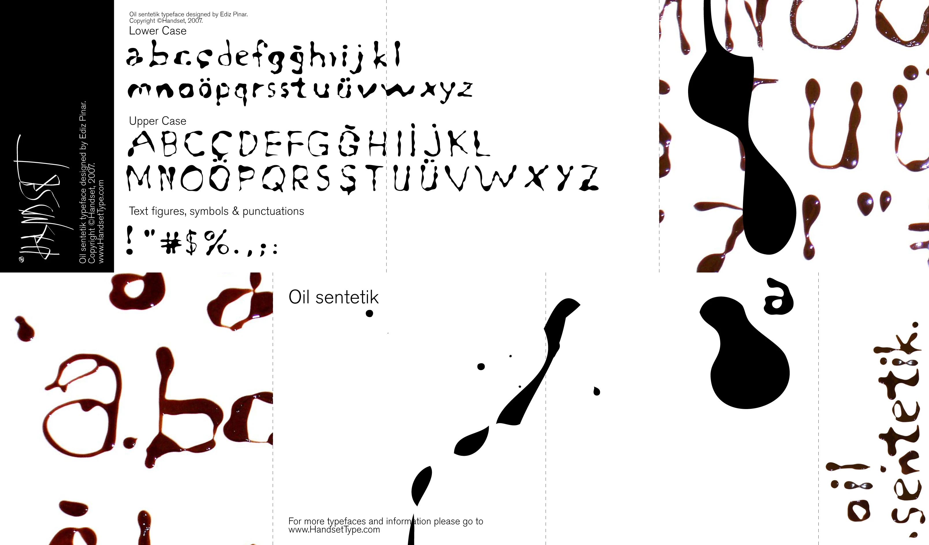 Oil Sentetik — Typeface - Visual identity and design sample by Ediz Pinar