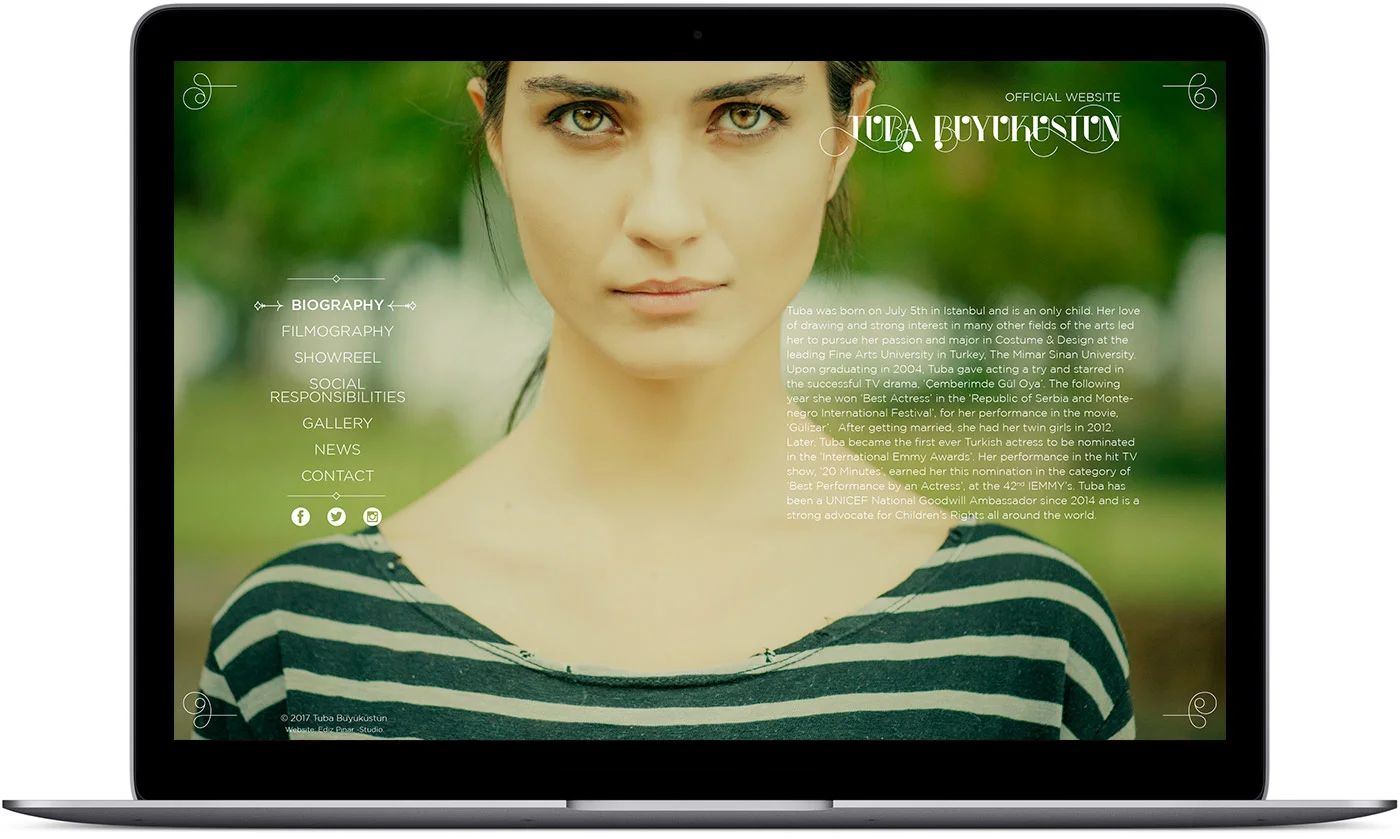 Tuba Büyüküstün - Visual identity and design sample by Ediz Pinar