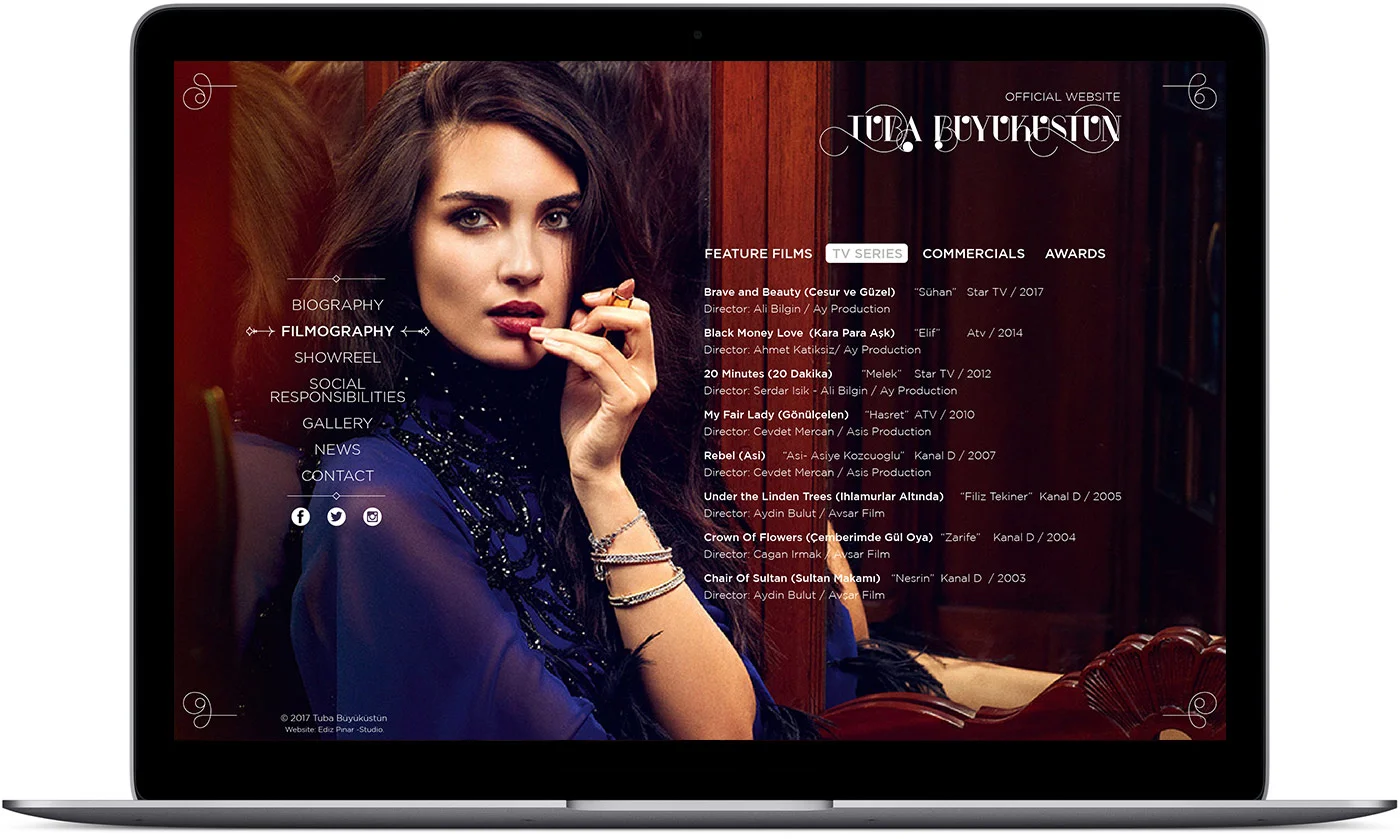 Tuba Büyüküstün - Visual identity and design sample by Ediz Pinar